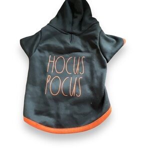 Rae Dunn Dog‎ Costume Sweater Hocus Pocus Orange Black Halloween Goth Size Small